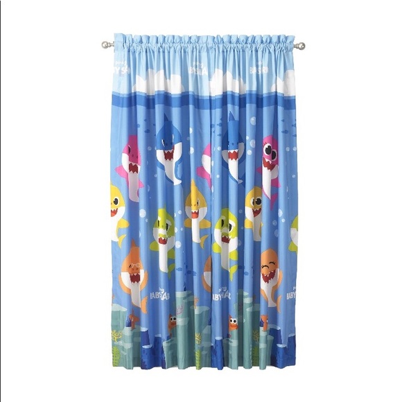 Baby Shark Kids Window Curtain Set ,Set of 2 Panel - Picture 3 of 5